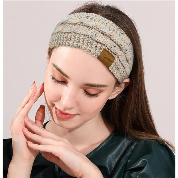 Womens Ear Warmers Headbands Winter Knit Head Wrap NWT - Picture 4 of 6